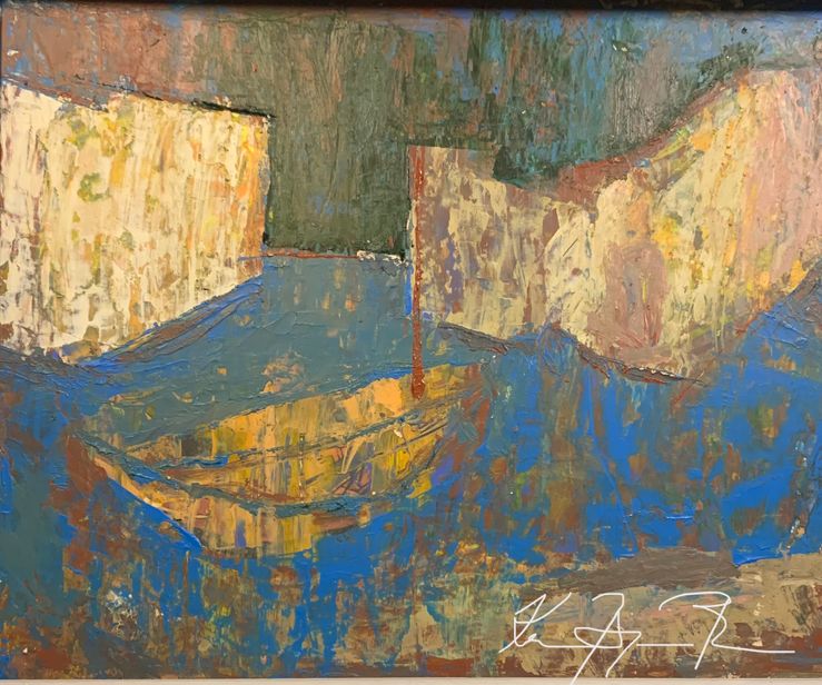 Boat - inspiration from Van Gogh
